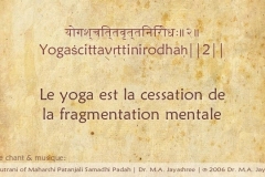 Yoga Sutra - Chapitre 1: Samadhi Pada